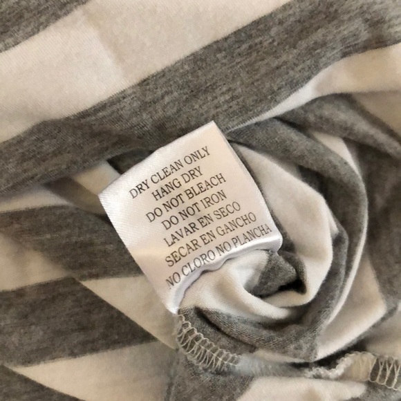 Fitted gray striped long sleeve shirt size S - Picture 5 of 8